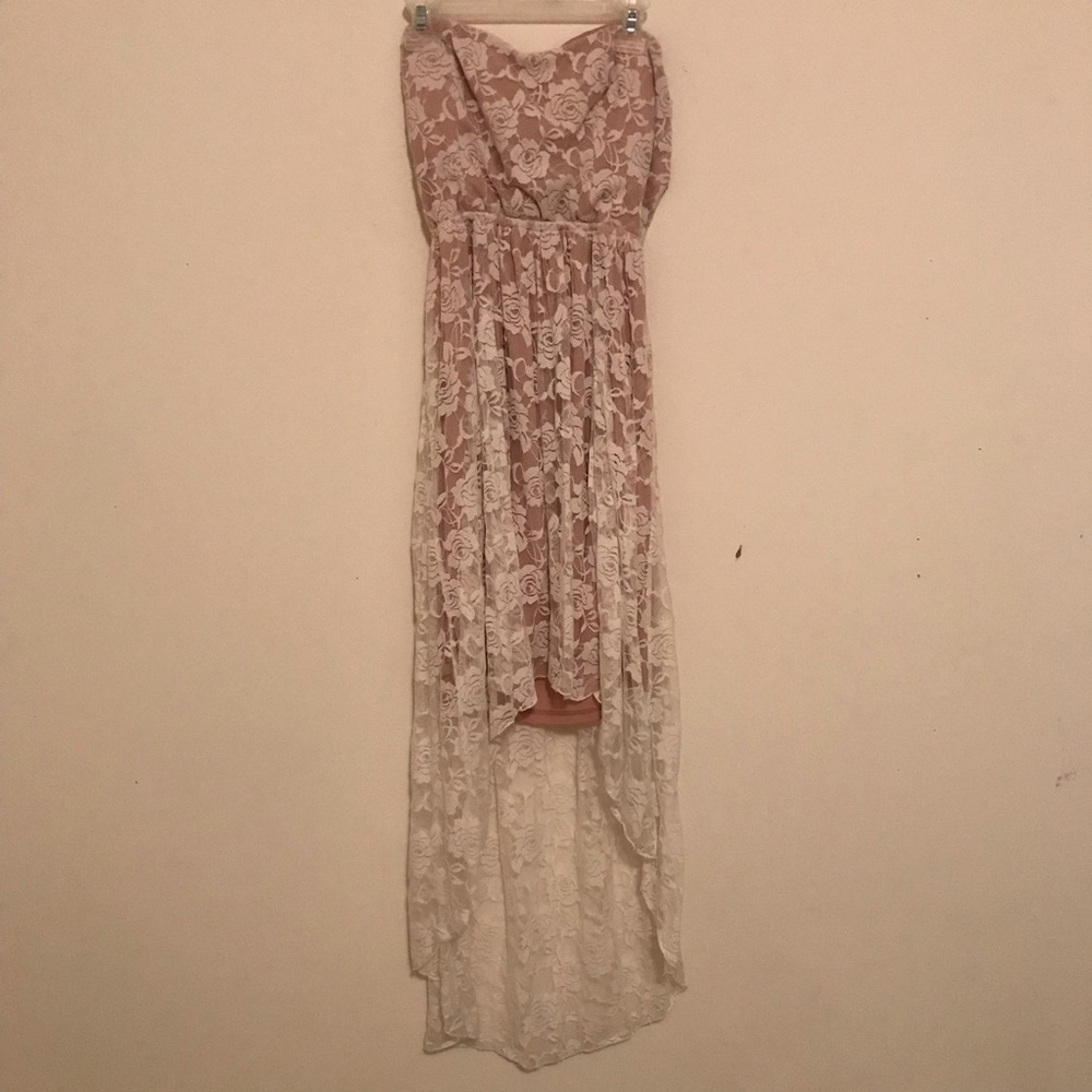 Nude HighLow Dress